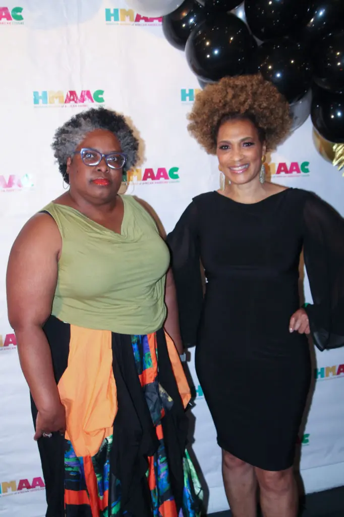 Necole Irvin, HMAAC board president Cindy Miles (Photo by Patryce Coleman)