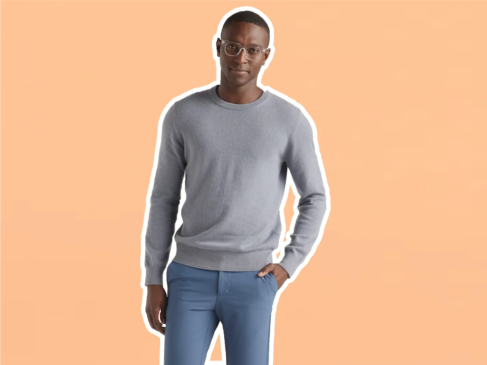 Quince Mongolian Cashmere Crewneck Sweater, $130