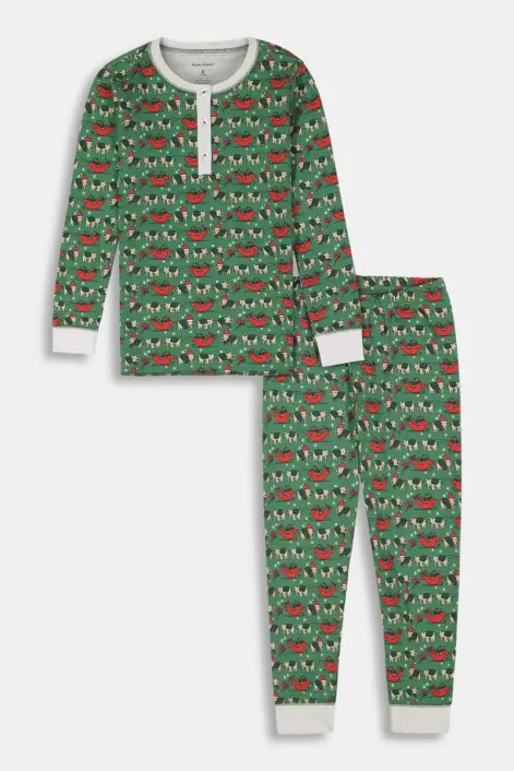 Roller Rabbit has the perfect coordinating Holy Jolly PJ cheer for the whole family. 