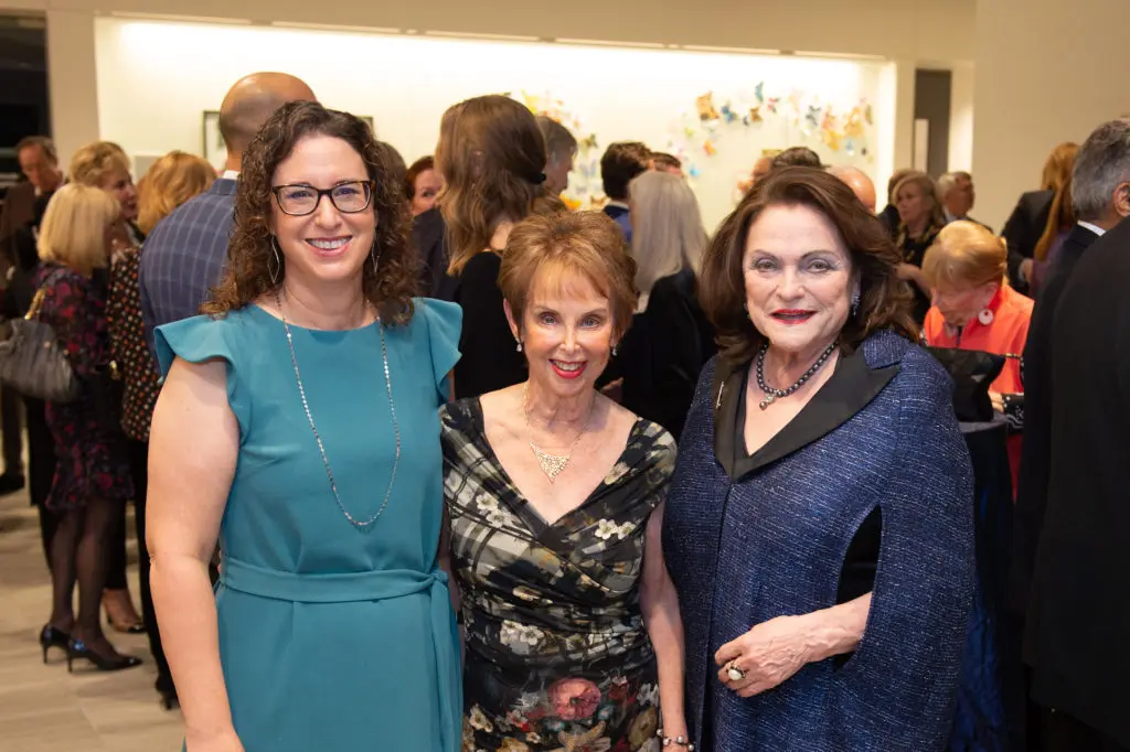 Rebecca Leightman, Evelyn Leightman, Beth Wolff at the Holocaust Museum Houston Spotlight on Courage Soirée (Photo by Wilson Parish)