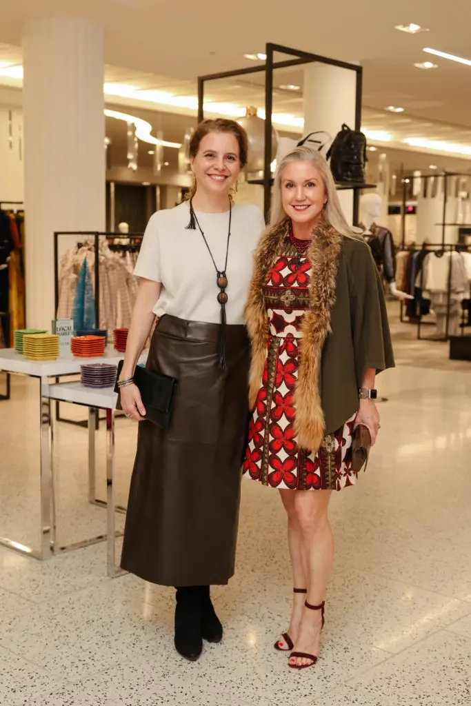 Rainey Knudsen, Marita Fairbanks at the Contemporary Arts Museum Houston's Another Great Night preview.