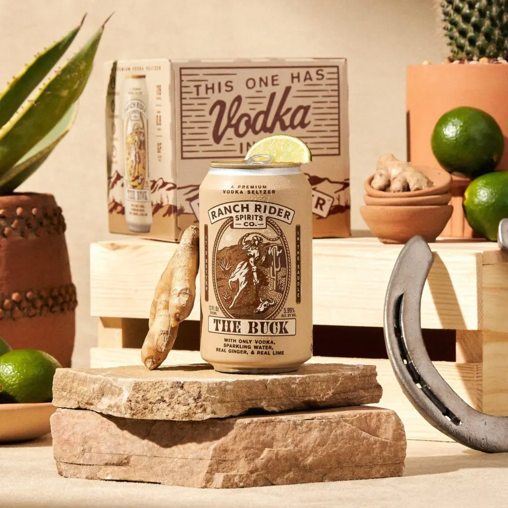 Ranch Rider's The Buck includes real ginger in this canned mule.