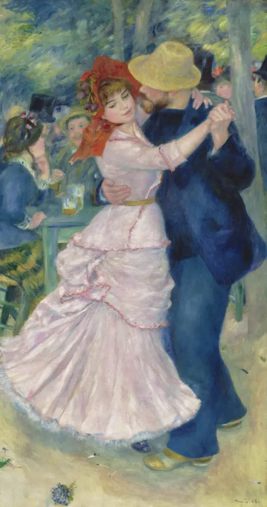 Pierre-Auguste Renoir, Dance at Bougival (1883), oil on canvas, Museum of Fine Arts, Boston, Picture Fund. © Museum of Fine Arts, Boston/All Rights Reserved. 