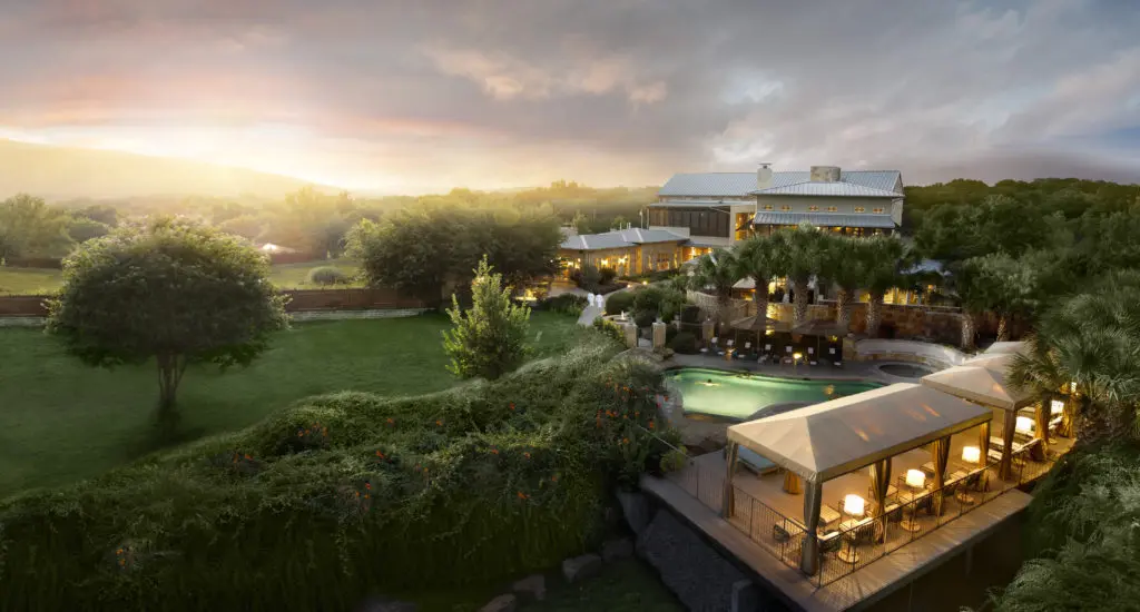 A view of the Lake Austin Spa Resort's expansive campus poised at the edge of Lake Austin.  (Photo by Photos by Lake Austin Spa Resort)