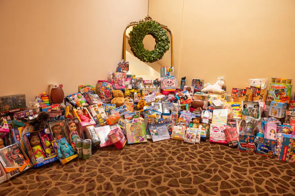 More than 600 toys collected for the Spindletop Holiday Toy Drive (Photo by Fulton Davenport/PWL Studio)