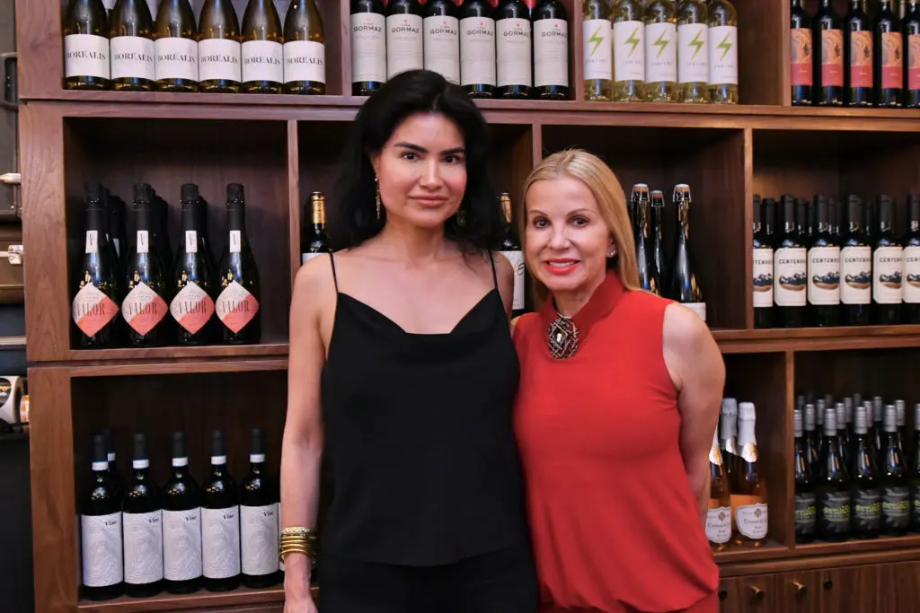 Susan Getty, Natalie Wall at the opening of Postino in Uptown Park (Photo by Alex Montoya)