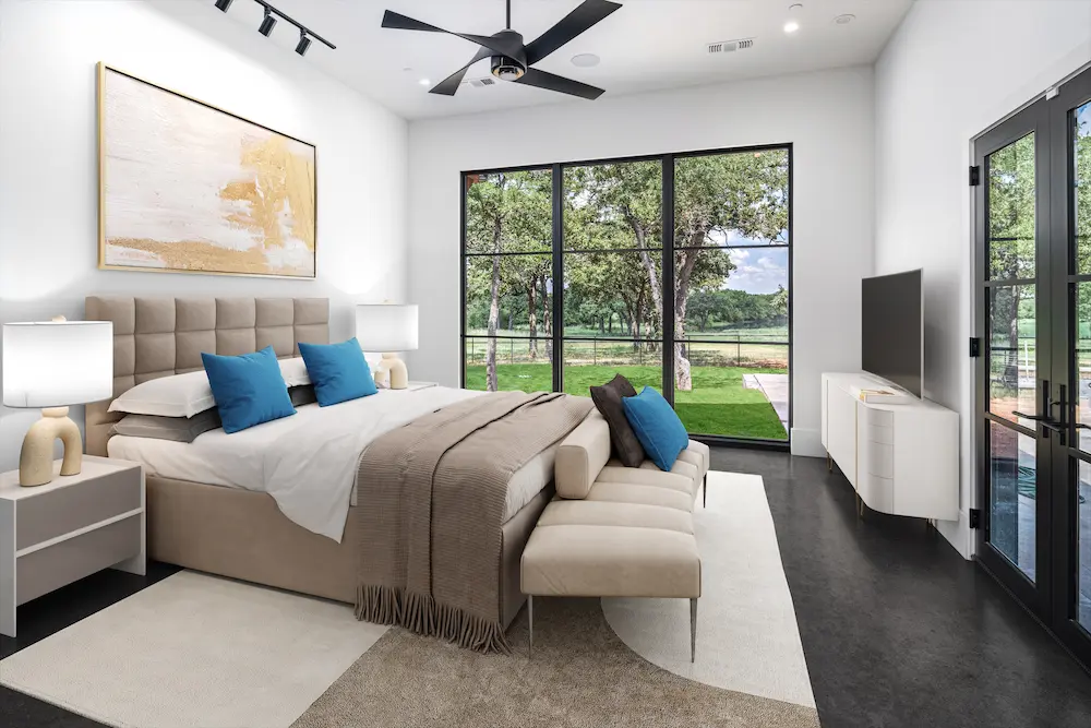 Scenic views from the bedroom. (Photo by Zach Spross Photography for Douglas Elliman)