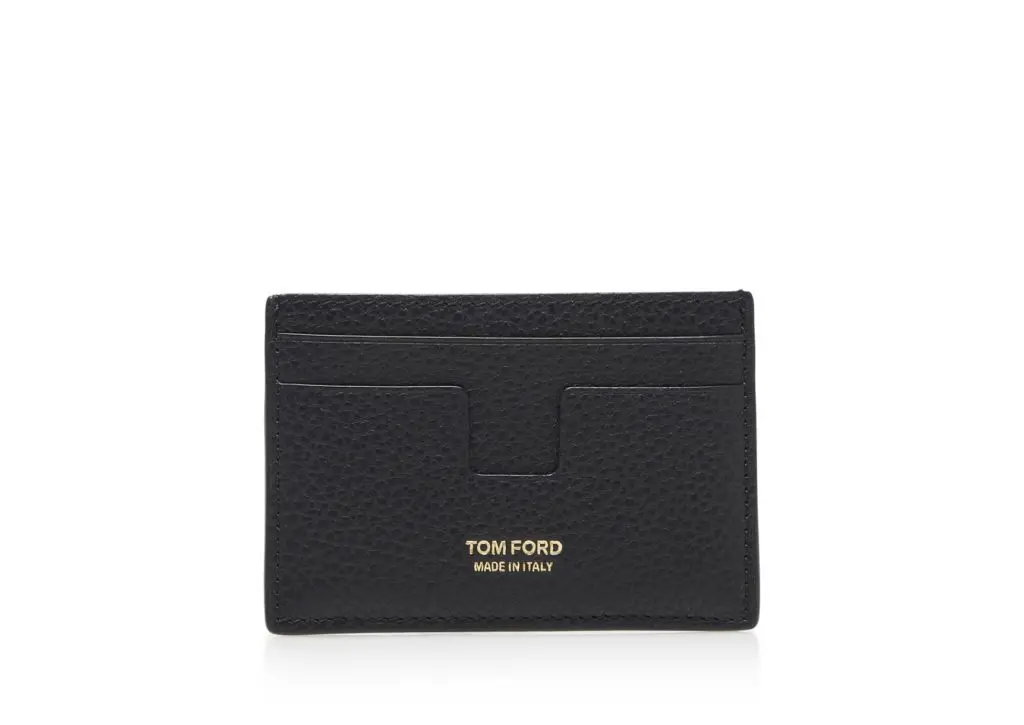 This Tom Ford black grained classic cardholder makes all your leather dreams come true!