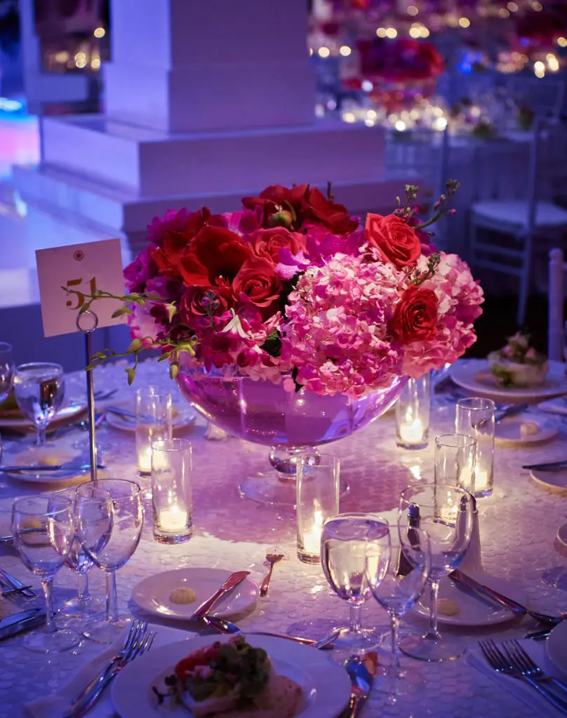 The elegantly set table for dinner (Photo by Jonathan Zizzo)