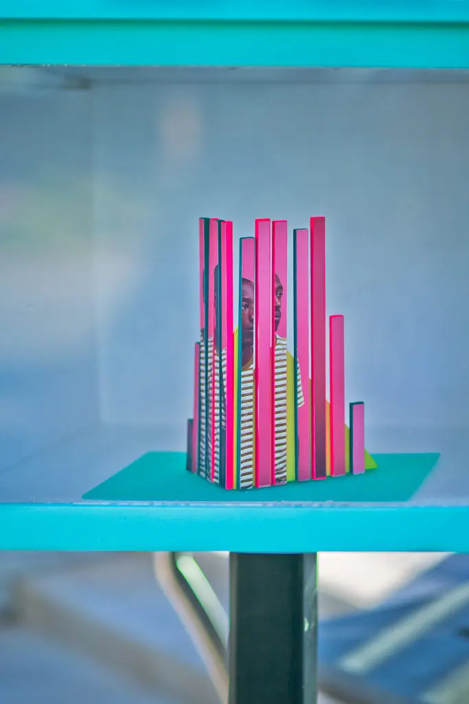Houston-based artist Karen Navarro weaves Navarro loves to delve more deeply in the images of identity and the immigrant experience. 

Photo Credit: Morris Malakoff