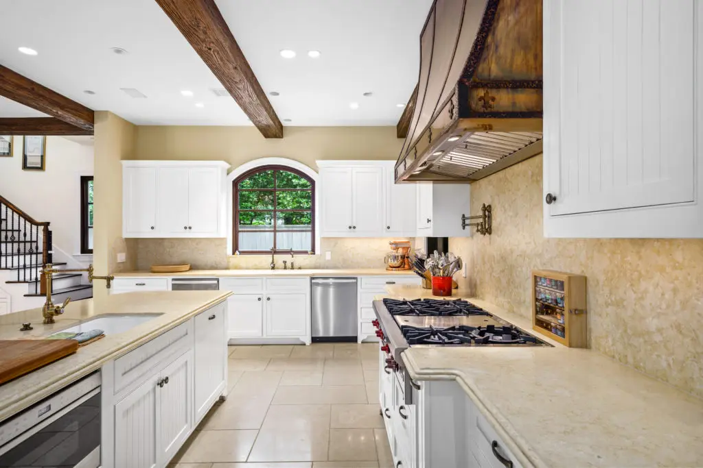 For many Houstonians, the kitchen is the most important room in any home--and this one comes complete with Wolf and Miele stainless steel appliances.