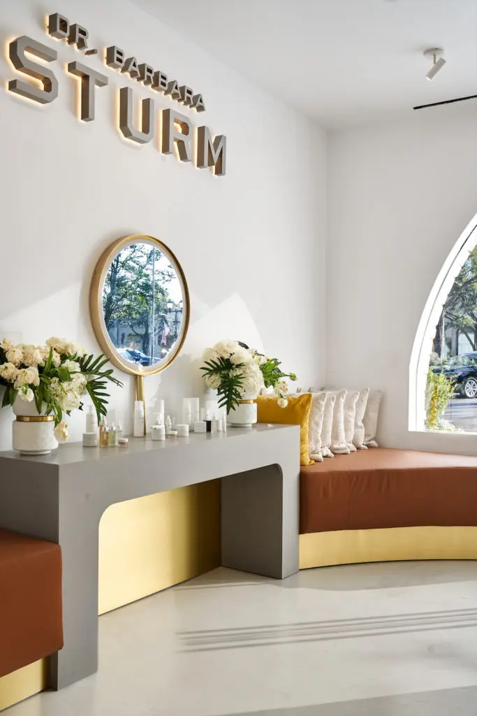 A vanity-inspired corner of the new Dallas boutique. (Photo by Nathan Schroder)
