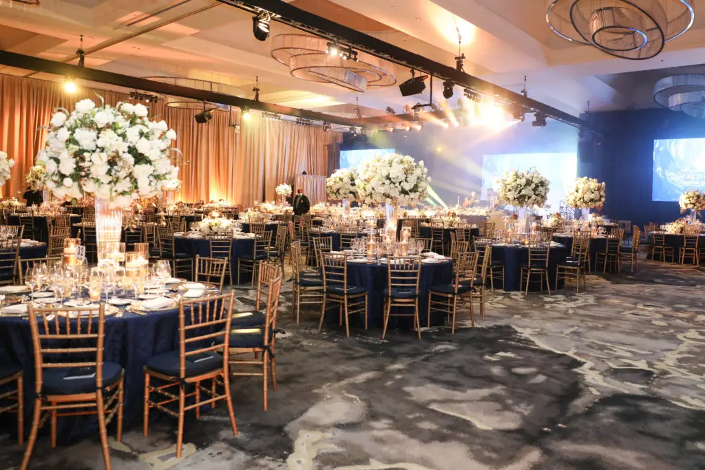 The Events Company transforms the ballroom at the Post Oak Hotel for the Houston Symphony ball. (Photo by Wilson Parish)