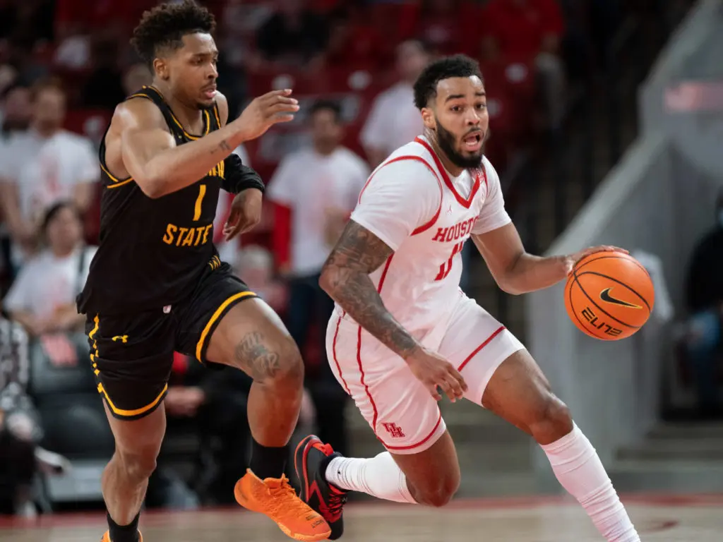 Kyler Edwards is becoming more and more of a playmaker for Houston. He still has more skills to show.  (Photo by F. Carter Smith)