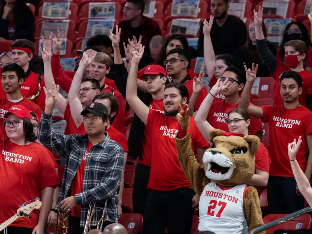 UH's band brings it every game. (Photo by F. Carter Smith)