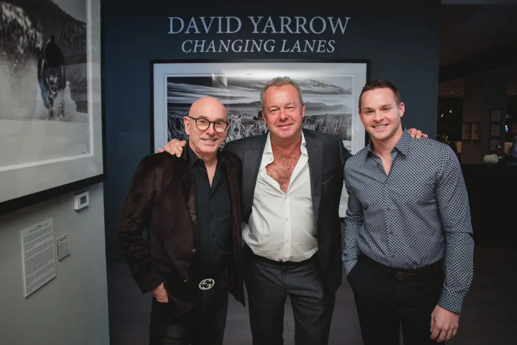 Samuel Lynne Galleries' JD Miller, photographer David Yarrow, CASA Houston's Jerry Hooker (Photo by Johnny Than )