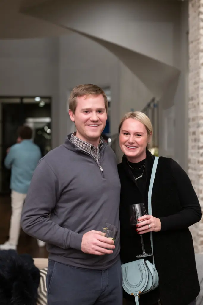 David & Maddy Lassetter at a private collector's party celebrating the opening of artist Christopher Martin's gallery in the Upper Kirby District's Gallery Row in Houston. (Photo by Daniel Ortiz)
