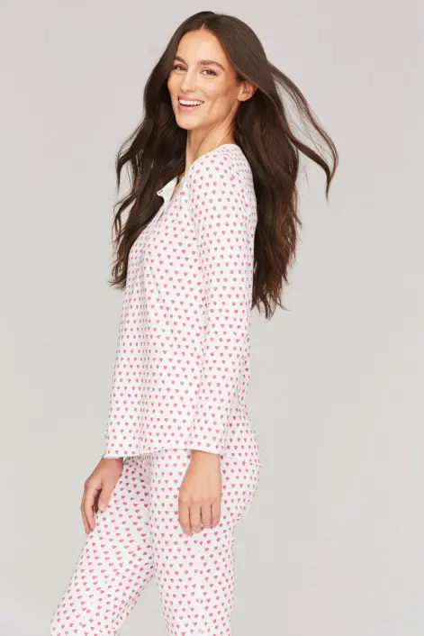 Roller Rabbit Heart Motif Pajamas for the whole family, $38 - $118