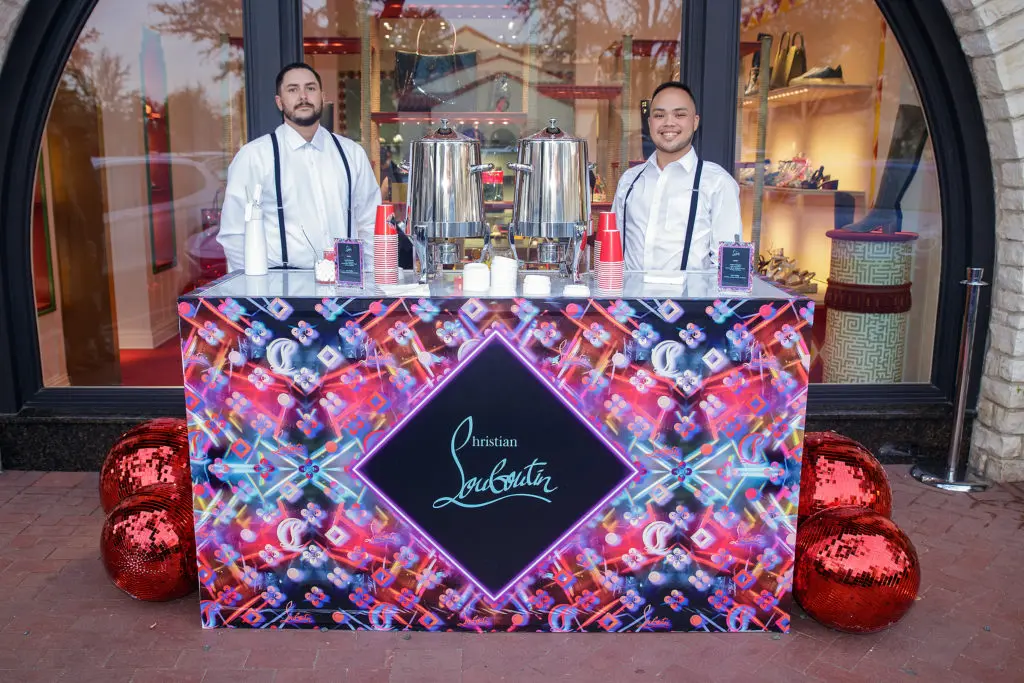 Guests could grab a hot chocolate before they popped into Louboutin to find the perfect pair of heels for all their holiday parties (Photo by WJN Photo)