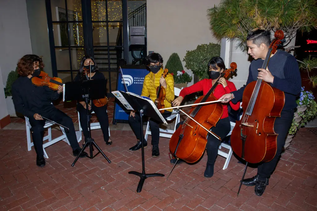 Dallas Symphony Orchestra’s Young Strings Quartet (Photo by WJN Photo)