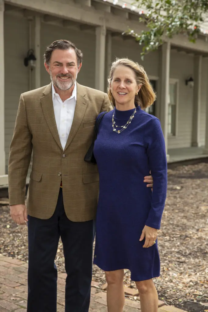 Eric & Hague Bing at the Houston Heritage Society event in Sam Houston Park (Photo by Jenny Antill Clifton)