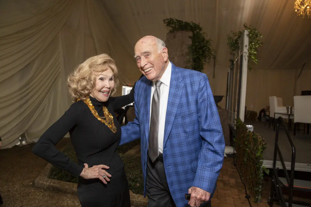 Joanne King Herring, Truett Latimer the Houston Heritage Society event in Sam Houston Park (Photo by Jenny Antill Clifton)