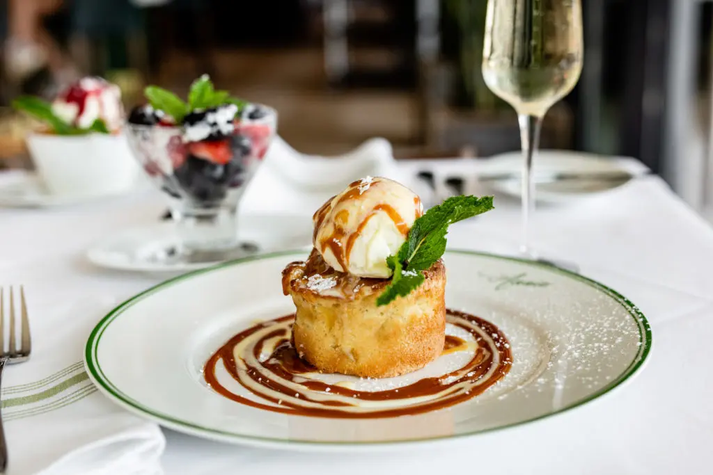 Apple Rum Cake on the menu at Berg Hospitality Group's The Ranch Saloon & Steakhouse timed to run at NRG during HLS&R. (Photo by Kirsten Gilliam)
