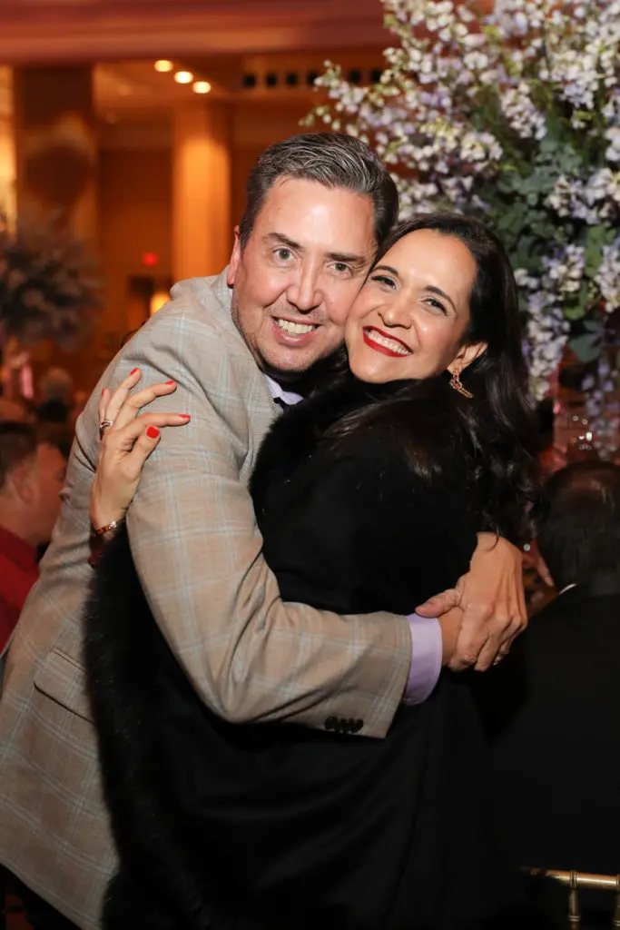 John Churchwell, assistant conductor with the Metropolitan Opera and the San Francisco Opera, with Houston Grand Opera general director and CEO Khori Dastoor (Photo by Priscilla Dickson)