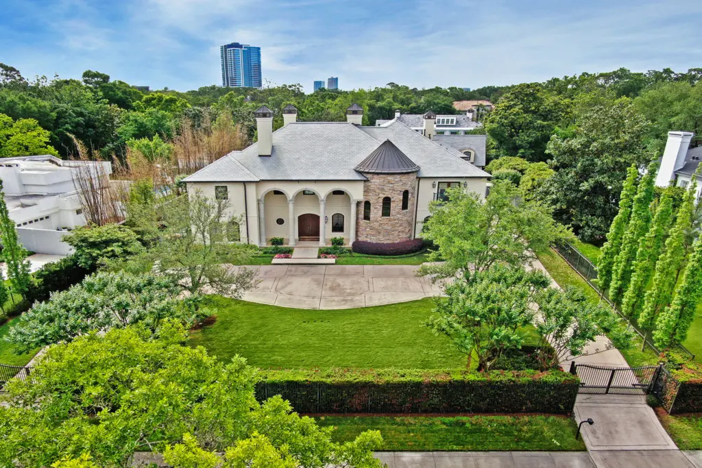 With over $2 million dollars in renovations, the European-influenced home features five full bathrooms and two half-bathrooms.