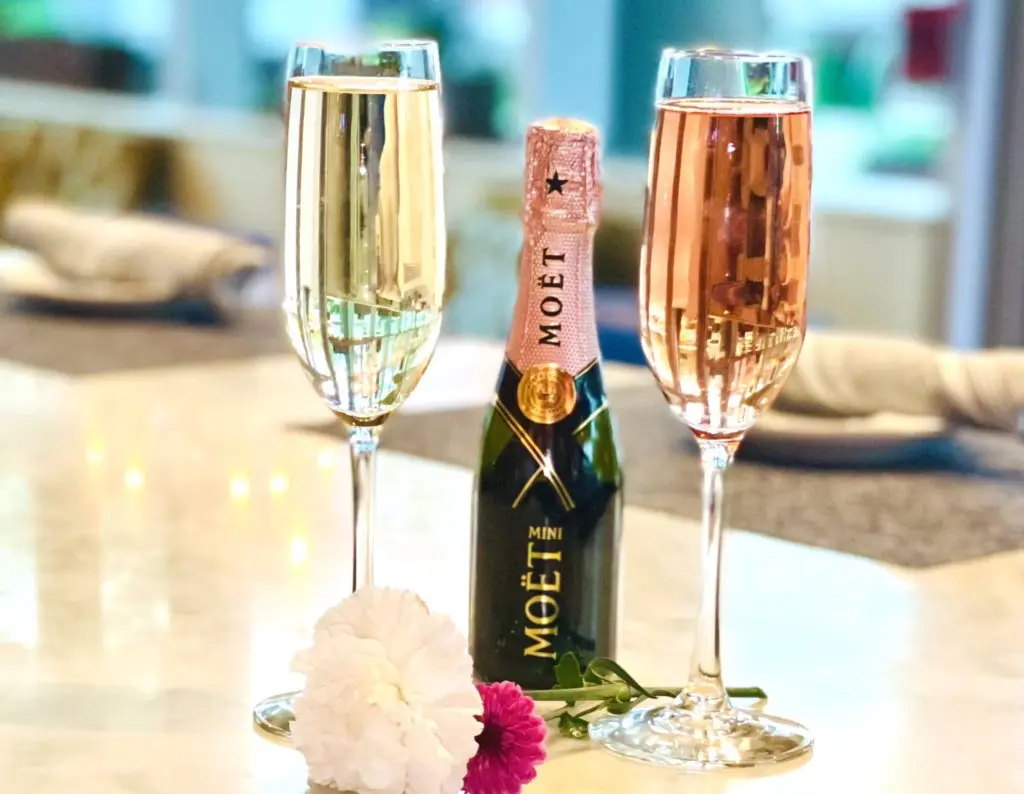 Liberty Kitchen & Oysterette includes Moet & Chandon bubbly and dessert wines with its Valentine's Day special dinner menu.