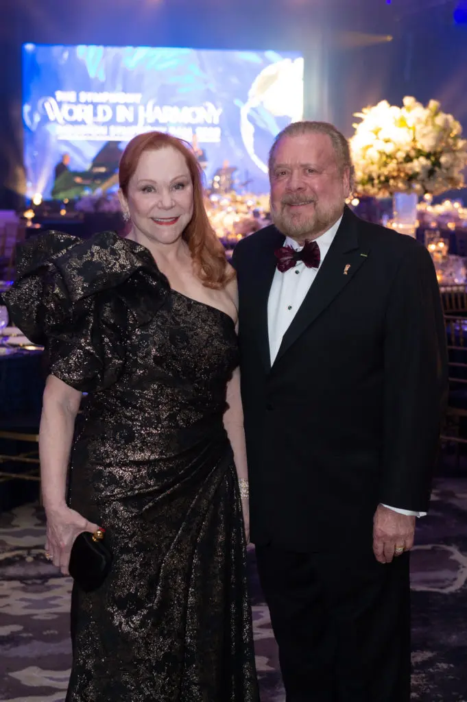 Lindy & John Rydman, Houston Symphony board president, at the symphony ball. (Photo by Wilson Parish)