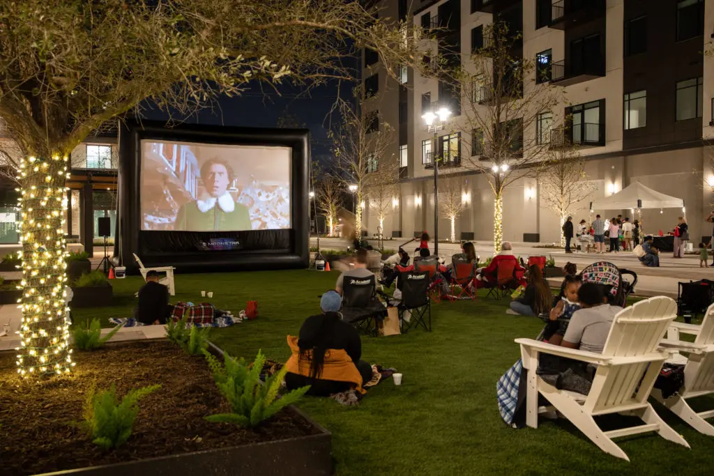 Movie nights on the green at Regent Square Park and on the terrace of The Sterling are part of GID Development Group's plans.