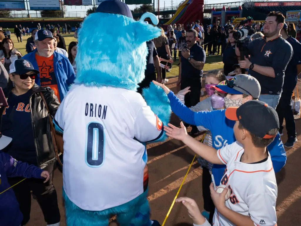 The Houston Astros held a launch party to reveal the Sugar Land Space Cowboys in a rebranding for their Triple A franchise at Constellation Field. (Photo by F. Carter Smith)