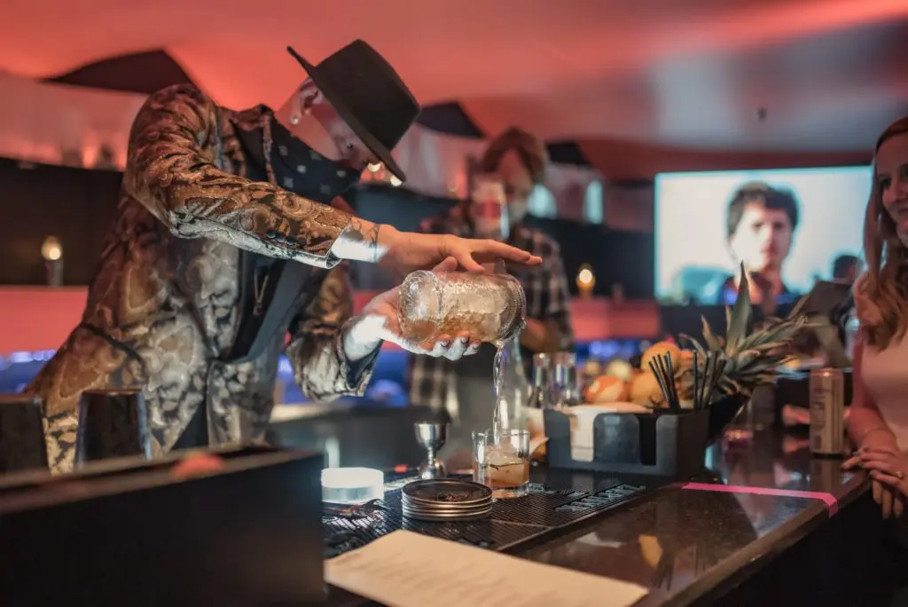 Curfew Bar is an updated and modern speakeasy.
