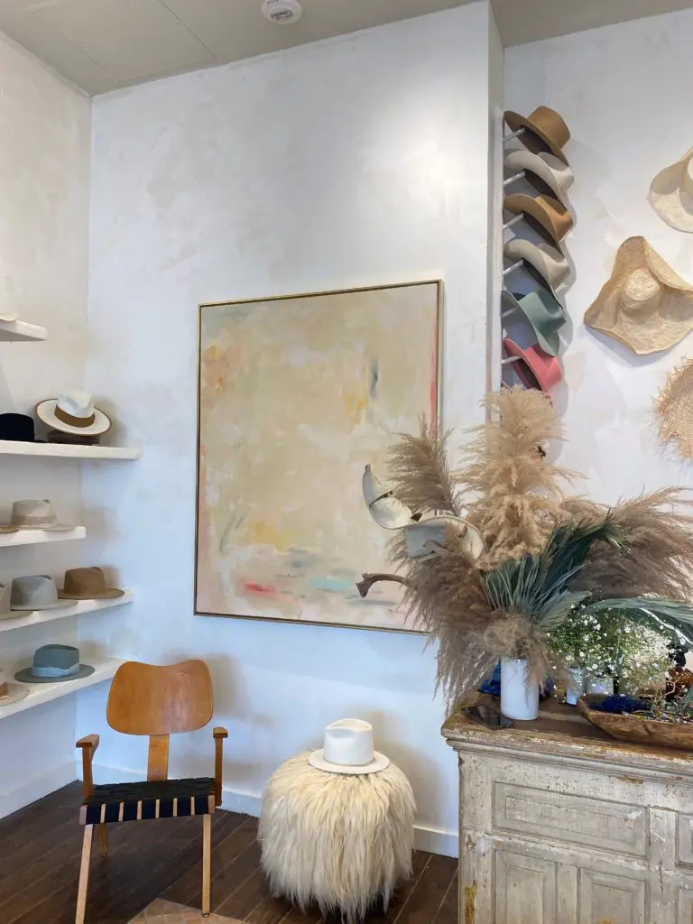 Teressa Foglia's hat collection in the designer's namesake boutique in Houston's River Oaks District.(Photo courtesy of Teressa Foglia)