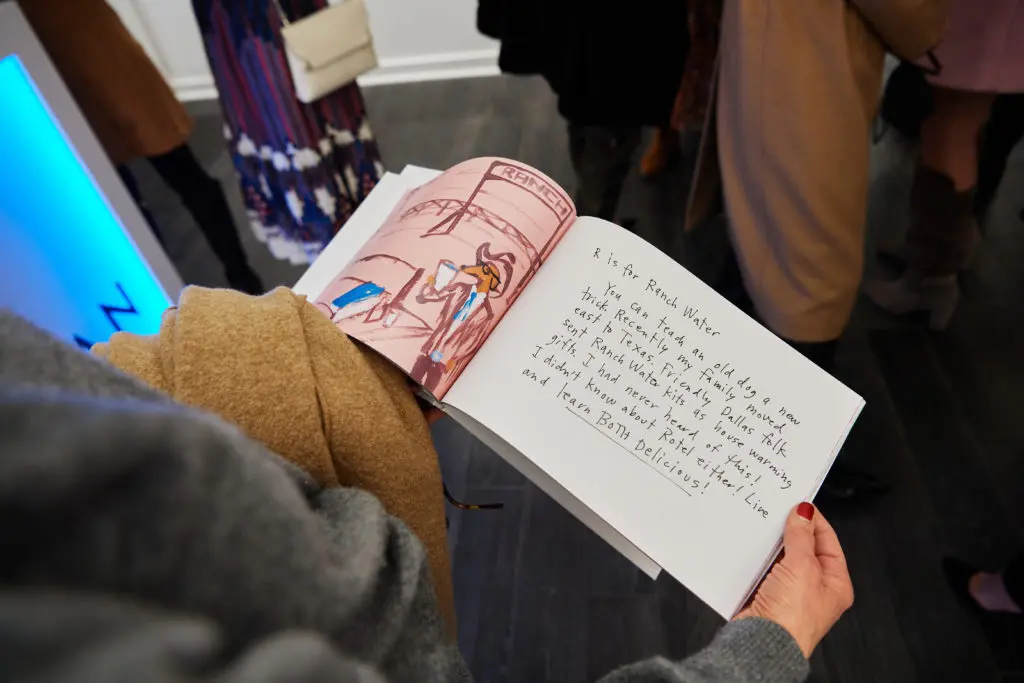 A peak at Robertson's alcohol-themed book (Photo by Jonathan Zizzo)