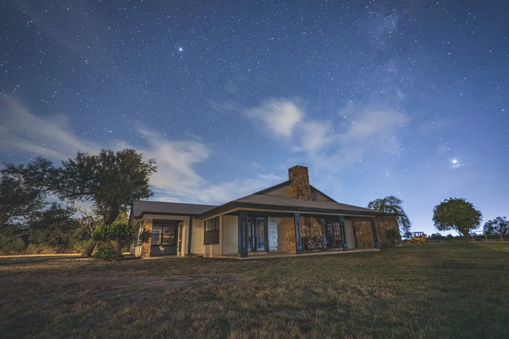 A guest house on Crawford Ranch.
