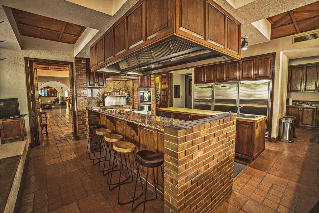 The kitchen at Crawford Ranch.