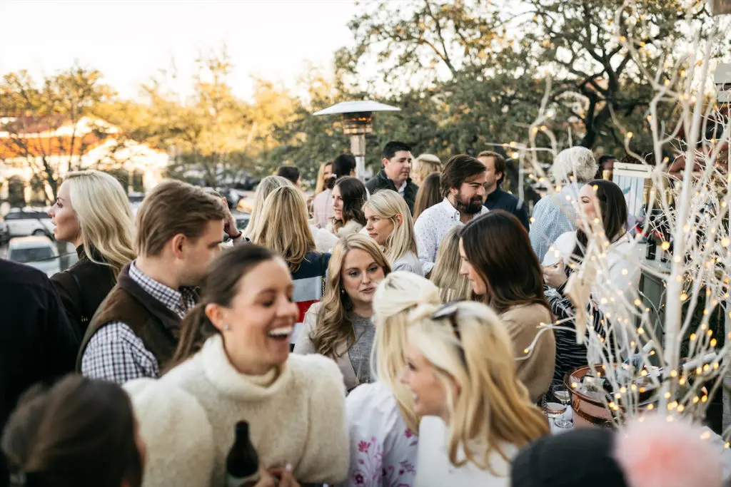 The scene at Casamia's Aprés Ski gathering.  (Photo by Rebecca Patton of Beckley)