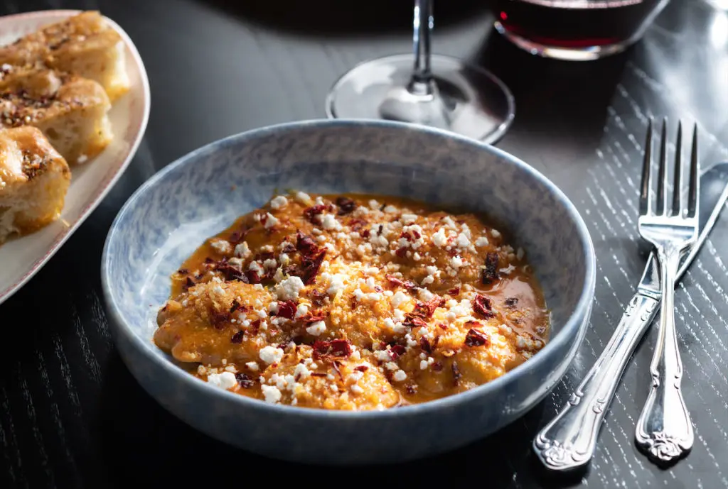 The Calabrian Chili Ravioli is a must-try at Sister Restaurant.  (Photo by Manny Rodriguez)