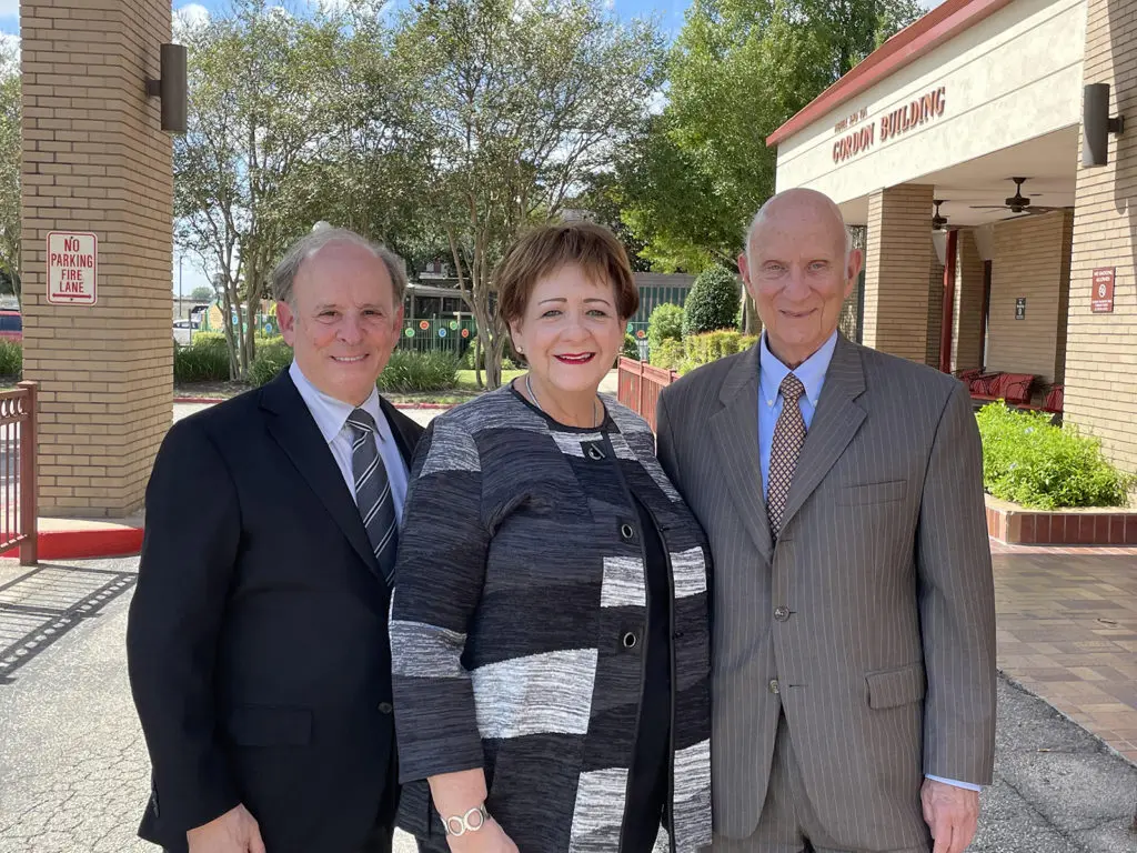 Seven Acres Jewish Senior Care Services gala honorary co-chairs Robert Caplan, Marsha Stein, Raymond Kalman.