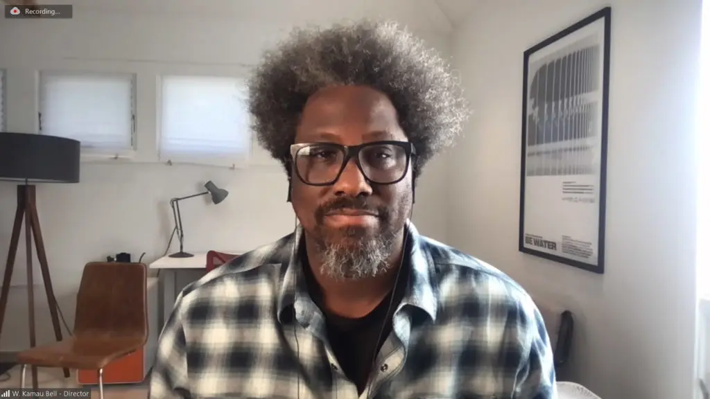 Director W. Kamau Bell attends the Q&A of the virtual Premiere of <i>We Need to Talk About Cosby</i>, an official selection of the Premieres section at the 2022 Sundance Film Festival. © 2022 Sundance Institute.

