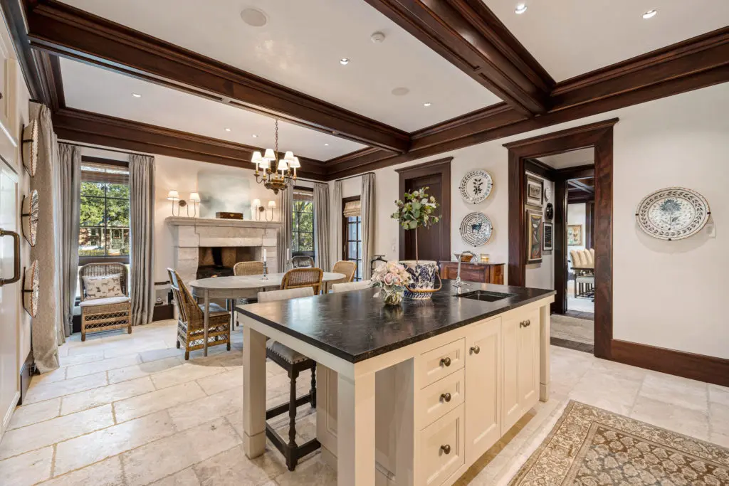 The kitchen  in the Frances and Tony Buzbee home at 1722 River Oaks Boulevard.  (Photo by Courtesy of Josh Gremillion for Douglas Elliman) 