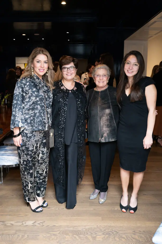 Carla Diaz-Lewis, Another Great Night hostess Sabria Lewis, Barbara Lewis, Victoria Frank (Photo by Daniel Ortiz)