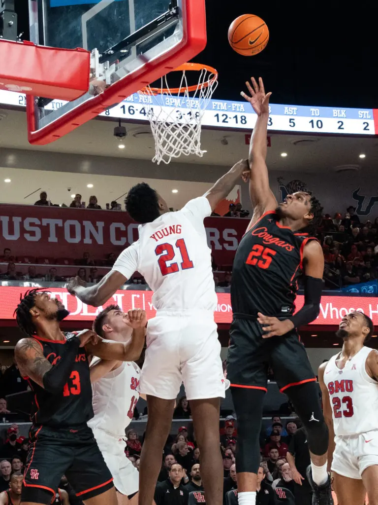 Stopping UH center Josh Carlton from scoring is easier said than done. (Photo by F. Carter Smith)