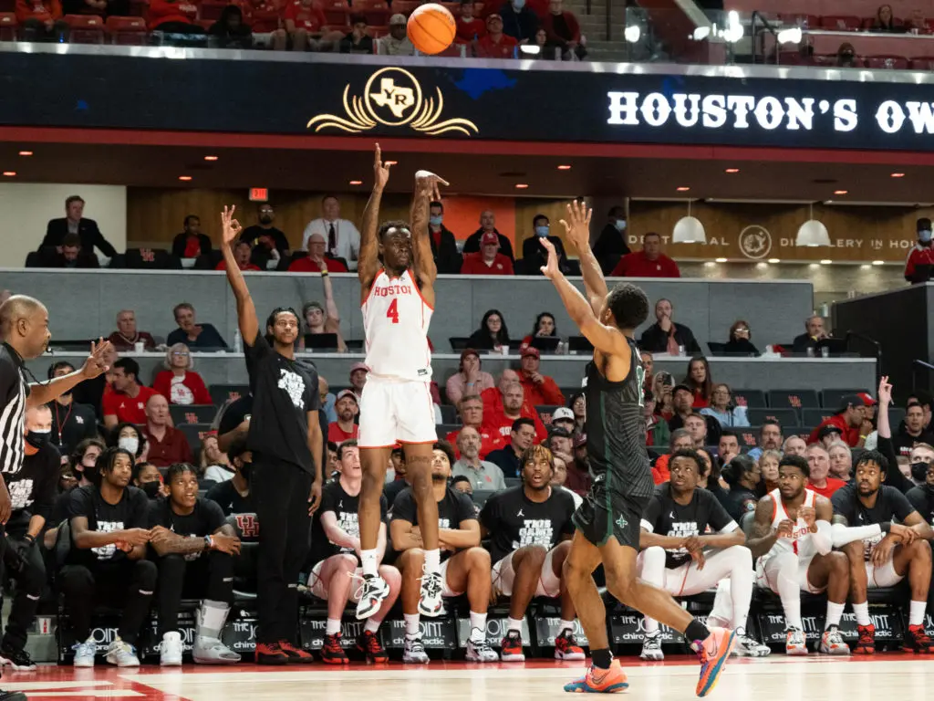 Taze Moore knows he can shoot better for UH. (Photo by F. Carter Smith)