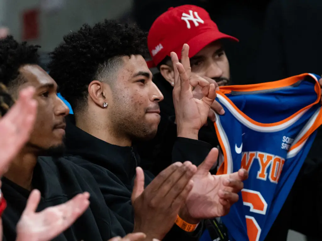 Quentin Grimes is getting a lot of buzz for his play with the Knicks. He'll always have love for this Houston program. (Photo by F. Carter Smith)