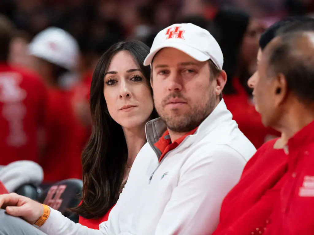 Kimberly and Case Keenum went to UH together and they still have plenty of love for their school. Now they're passing it down to their kids. (Photo by F. Carter Smith)