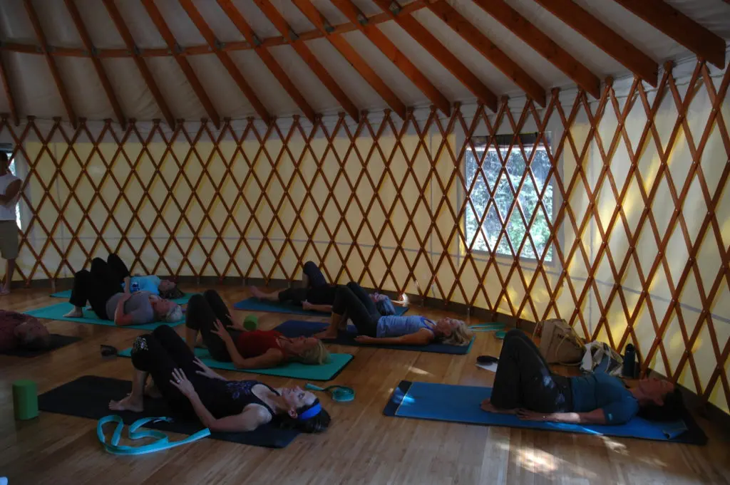 Bitterroot Guest Ranch offers access to a Yoga Yurt in Dubois, WY (courtesy Visit Wyoming)