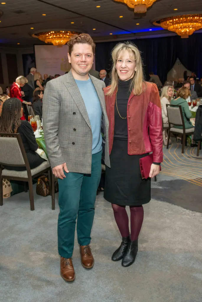 David Peck, Michelle Phillips at the Bo's Place luncheon. (Photo by Jacob Power)